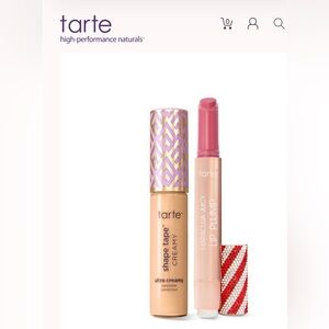 Tarte shape tape™ best-sellers set *Shade 29N with candy cane shade lip plump